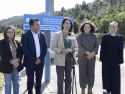 La conselleira María Martínez Allegue estuvo acompañada por el alcalde, Francisco Charlín, y por Belón do Campo y María  Deza