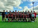 Plantel del Xuventude Laracha que el domingo se proclamó subcampeón de liga