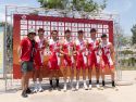 Algunos de los deportistas de la AD Fogar que acudieron a la cita almeriense