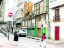 Una imagen de las ruinas en la calle Orzán del día viernes
