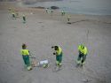 El Paseo Marítimo de A Coruña amaneció con toneladas de basura