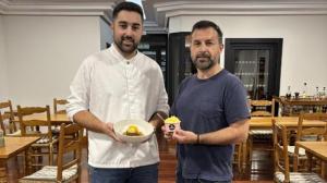 Los promotores del helado de calabaza en Carballo