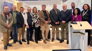 Alcaldes y alcaldesas de la Costa da Morte, este miércoles en Fitur