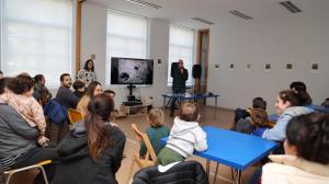 Una de las actividades en familia en las Escolas do Xardín