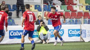 Marru, máximo anotador del Bergan, celebrando un gol esta temporada