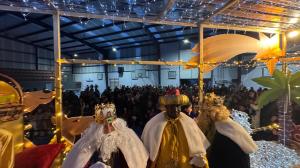 Reyes Magos en su recorrido por la comarca el pasado año