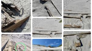 El estado de las pasarelas de la playa de Laxe