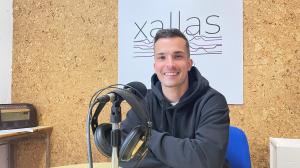 Sergio Barbeira en los estudios de Radio Xallas