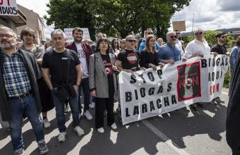 Manifestación contra la planta de biogás en A Laracha