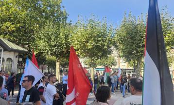 Concentración en Carballo en apoyo a Palestina