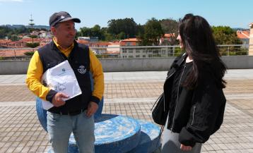Víctor Fábregas y Anita Mateu en la grabación del programa