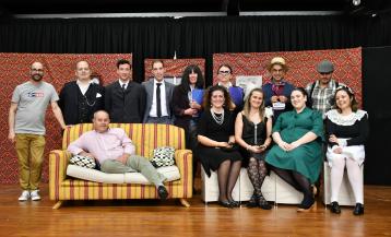 Integrantes de Sen Tempo Teatro en una de sus actuaciones