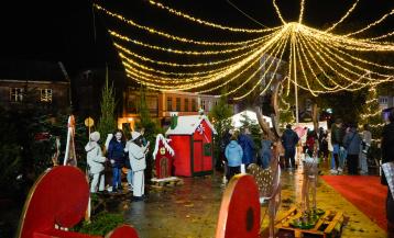 Alumbrado navideño en Cerceda, que se encendió el fin de semana pasado