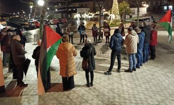 La manifestación celebrada el pasado lunes en la Plaza Castelao| cedida