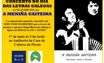 Cartel anunciador de "A meniña gaiteira"