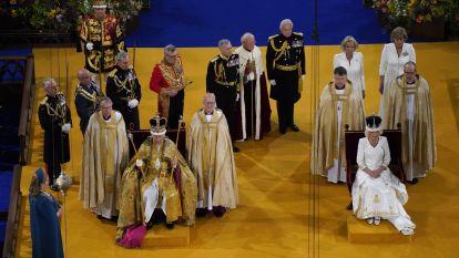 Un momento de la ceremonia de coronación en Westminster