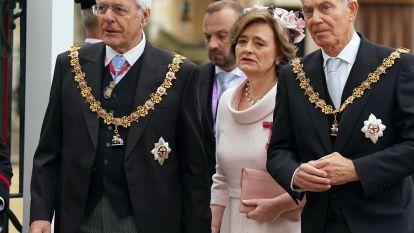 John Major y Tony Blair con su mujer Cherie @Andrew Milligan