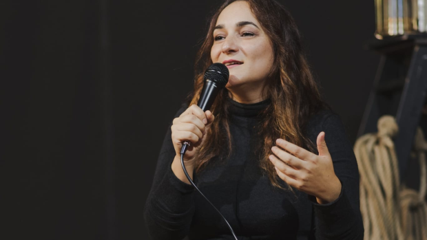 La escritora Baia Fernández