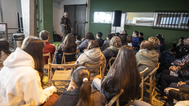 Una de las actividades de la asociación O Quinteiro de Buño