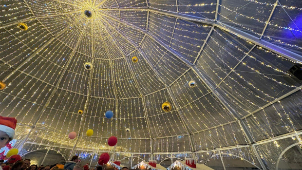 Luces navideñas en Vimianzo