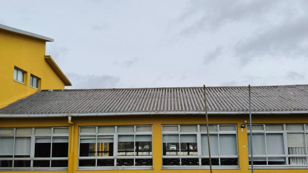El tejado del Ceip Labarta