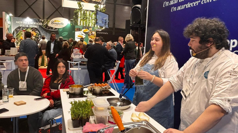 El showcooking de los responsables de As Garzas en Madrid 