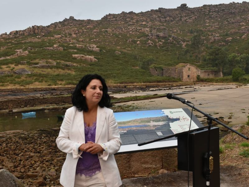 Margot Lamela, durante el acto inaugural