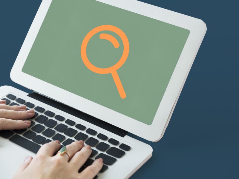 Search magnifying glass graphic design icon