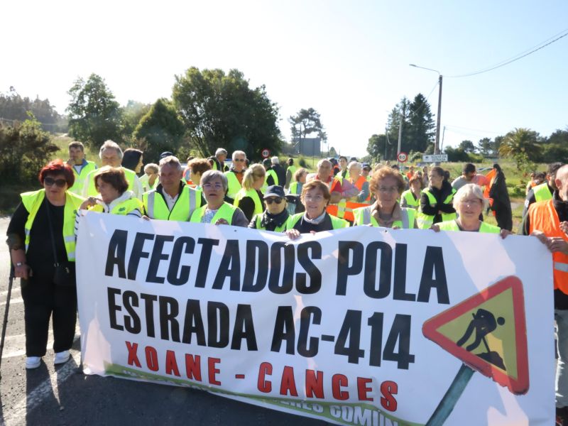 Protesta de los vecinos de Xoane y Cances