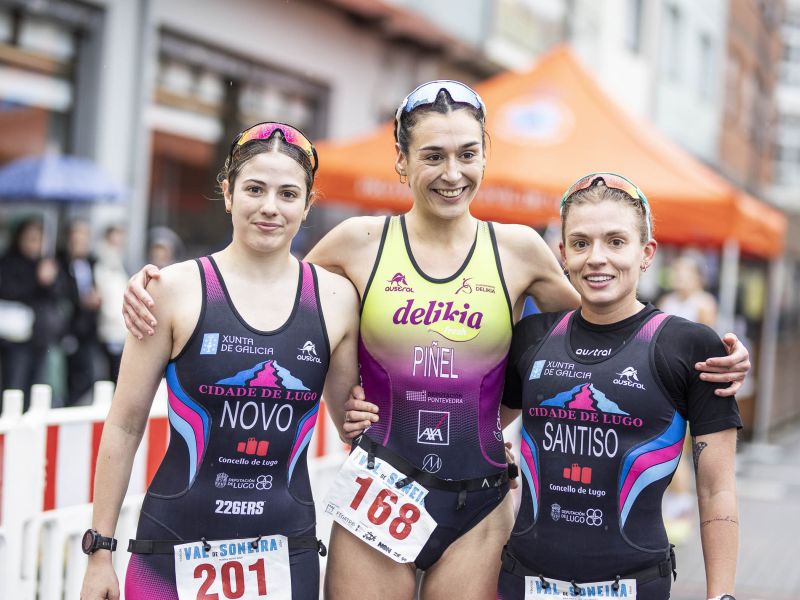 Ganadoras sprint femenino