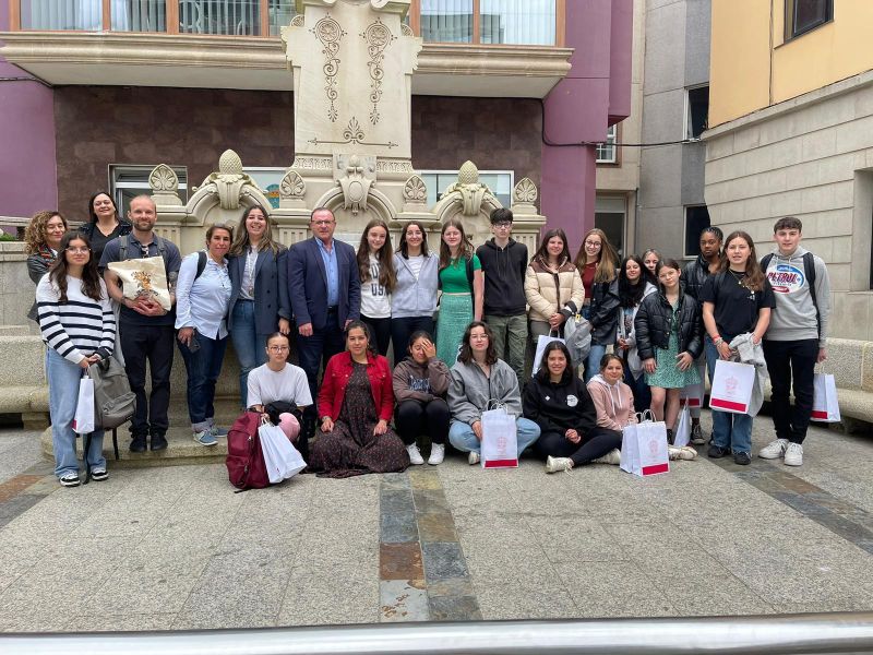 Alumnos bretones en Malpica