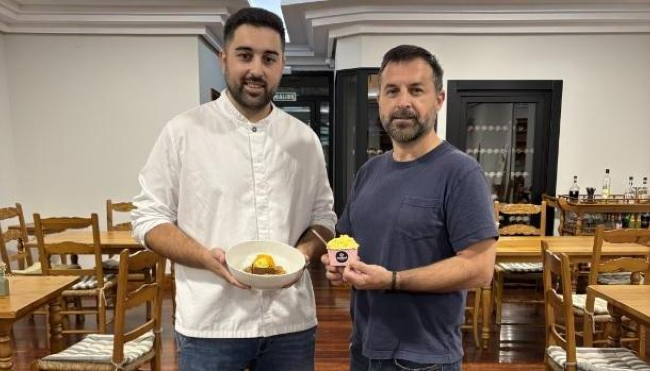Los promotores del helado de calabaza en Carballo