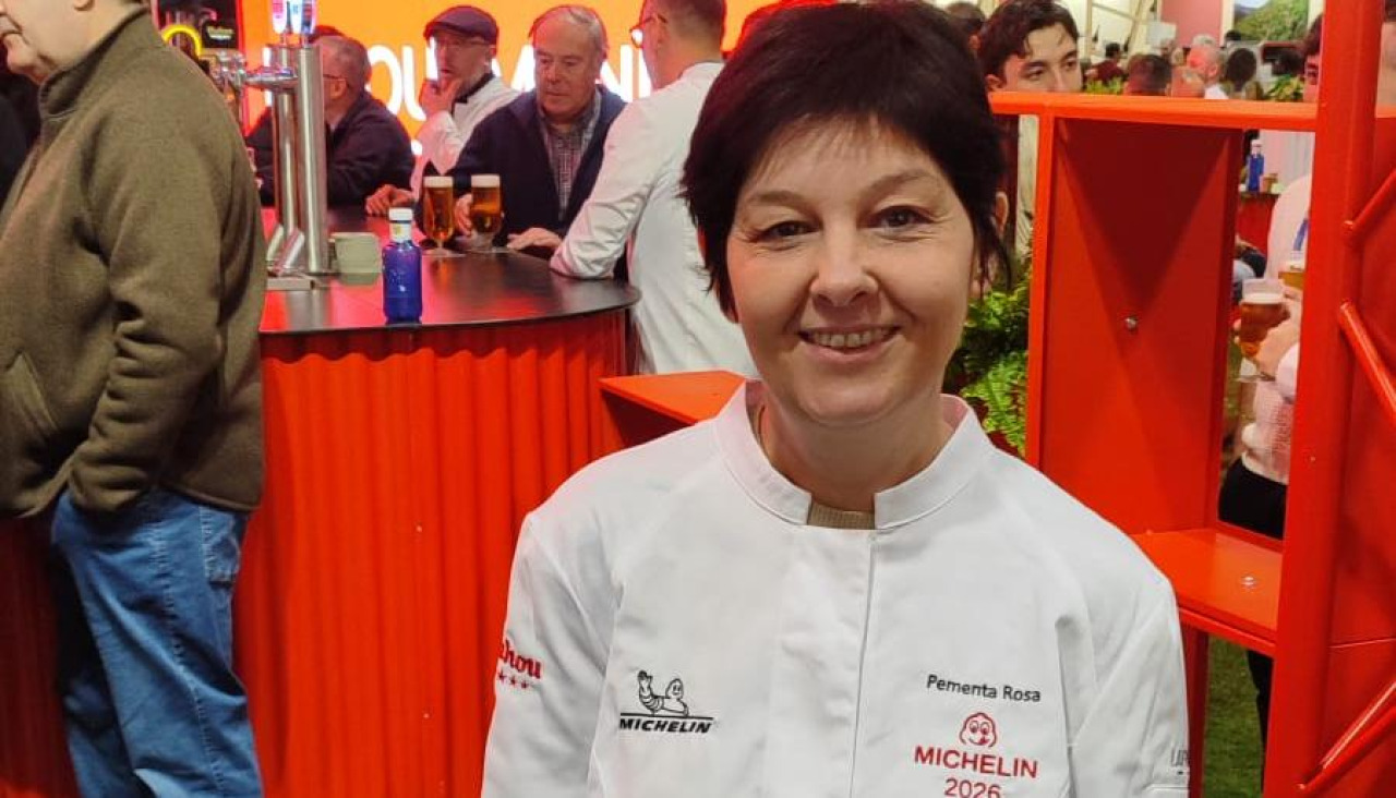 Rocío Martínez con su chaquetilla Michelín