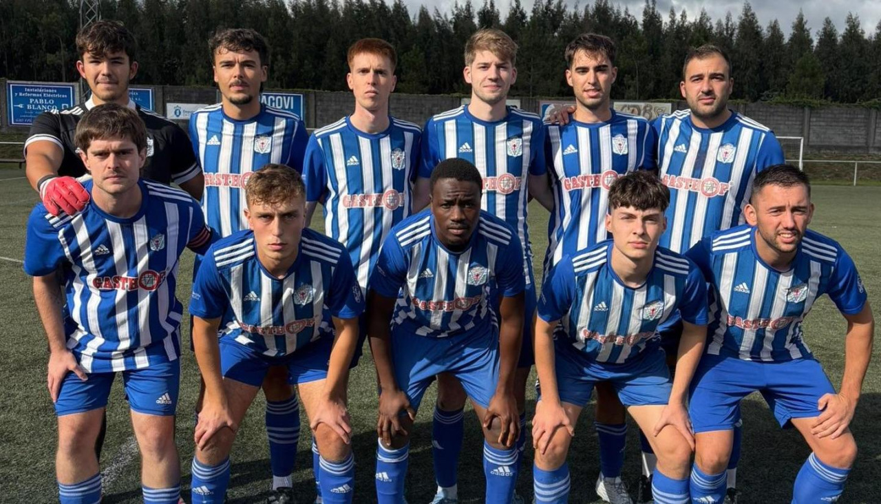 Equipo del Baio que derrotó al Zas por 1-0 en la primera vuelta