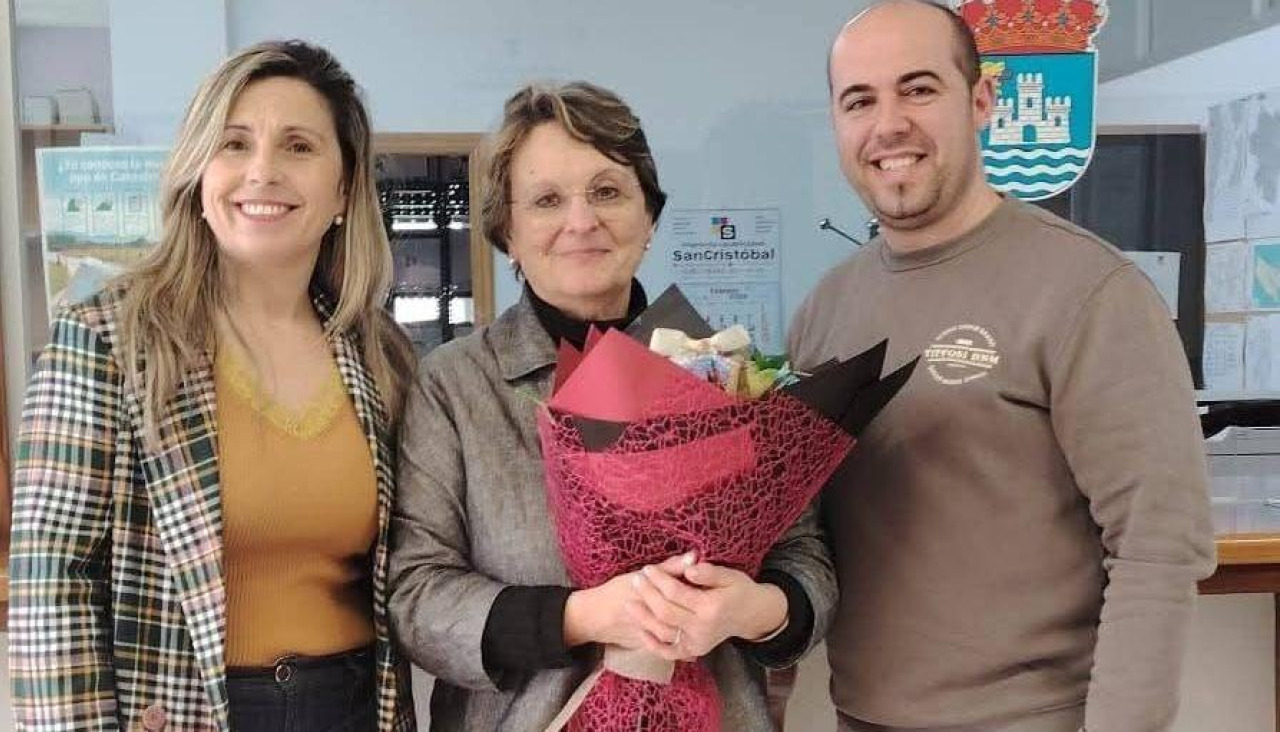 Mari Carmen Cundíns, en el centro