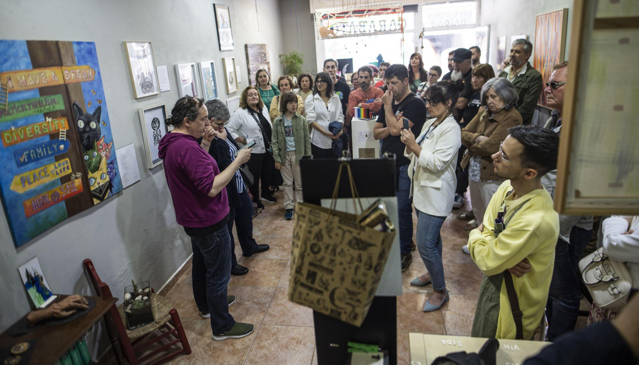 Exposición en Estudio Garabato el pasado sábado