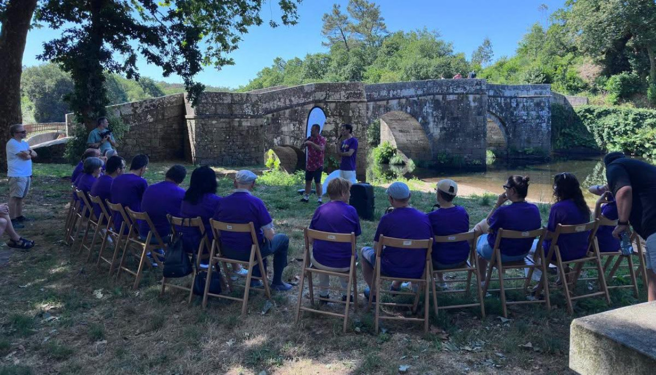 La actividad de Un camiño de lembranzas, impulsado por Agadea Alzheimer, en A Ponte de Brandomil