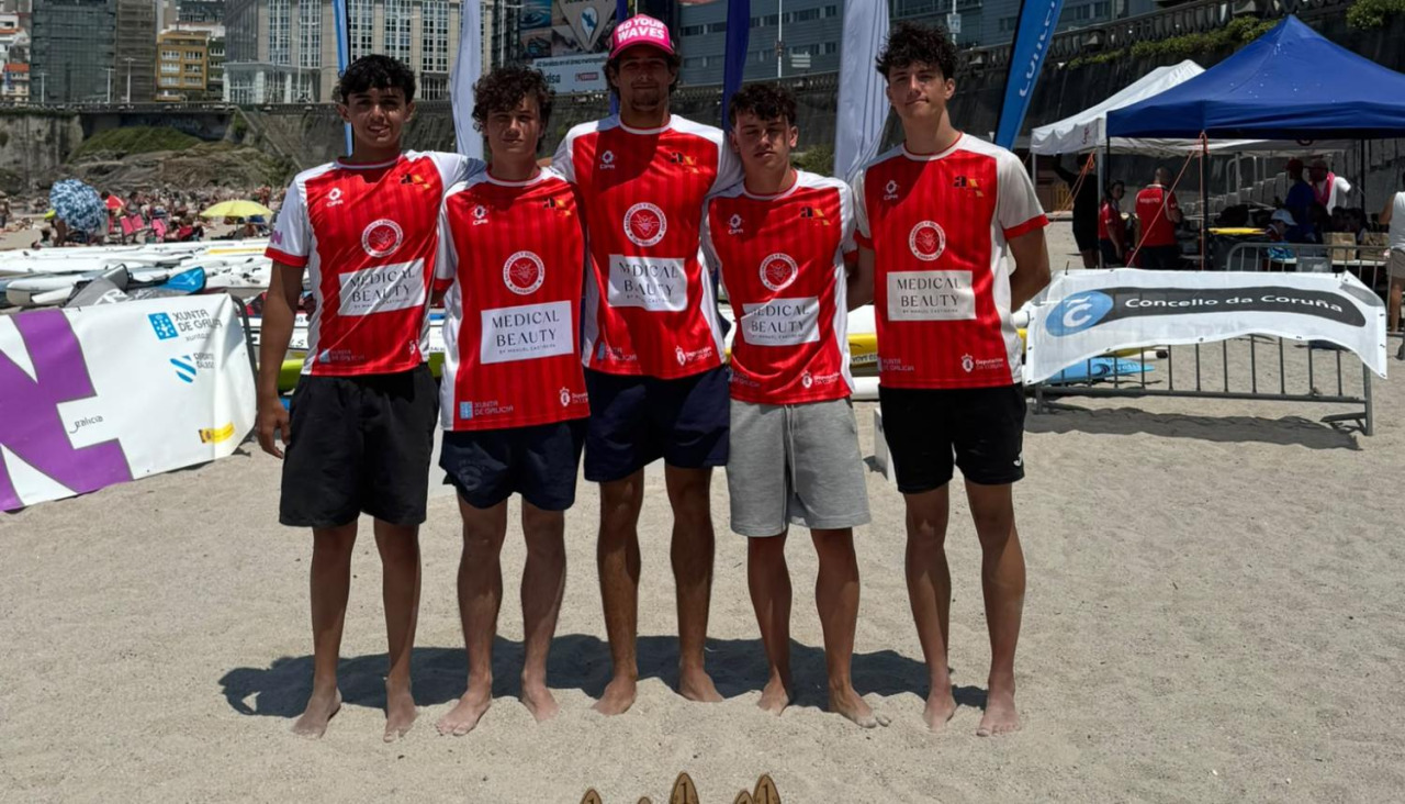 Nadadores del Sysca que también subieron al podio en la cita coruñesa