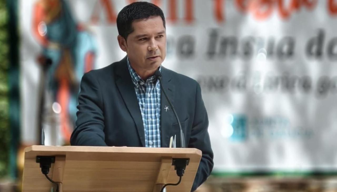 Modesto Fraga intervindo no acto