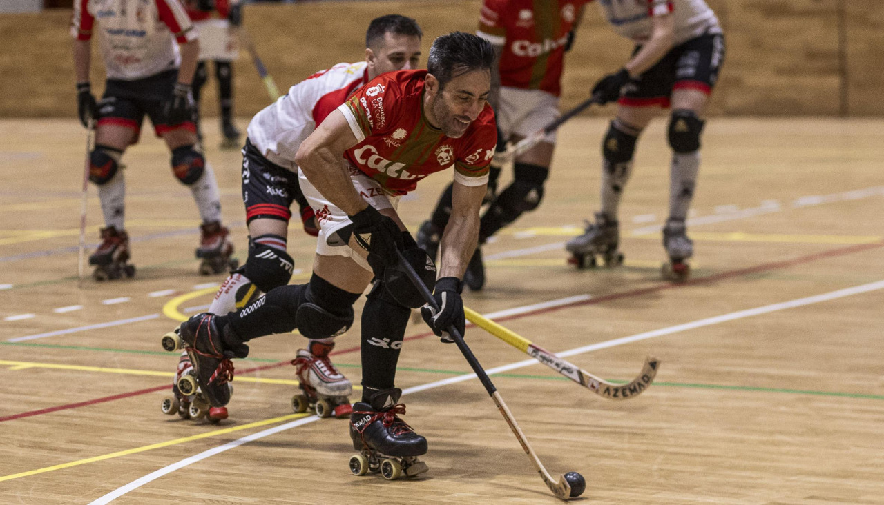 Manu Ruibal en un partido de liga de la pasada temporada