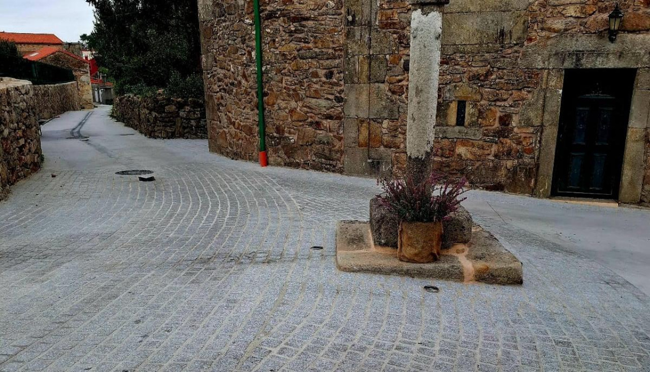 Vista de las obras realizadas en Tufións, en Vimianzo