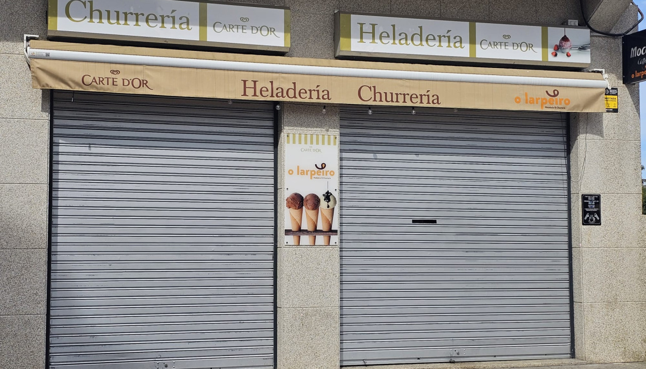 Las tiendas de helados no abrieron este martes