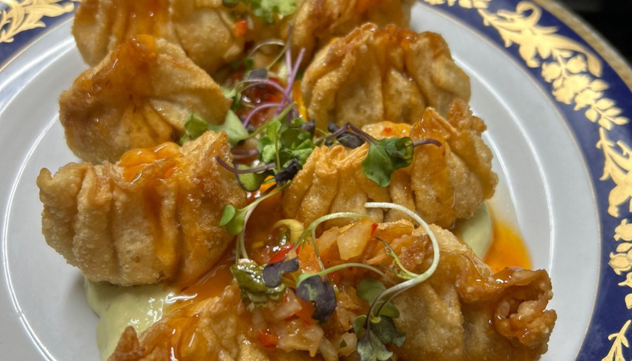 Gyozas de rape y langostino