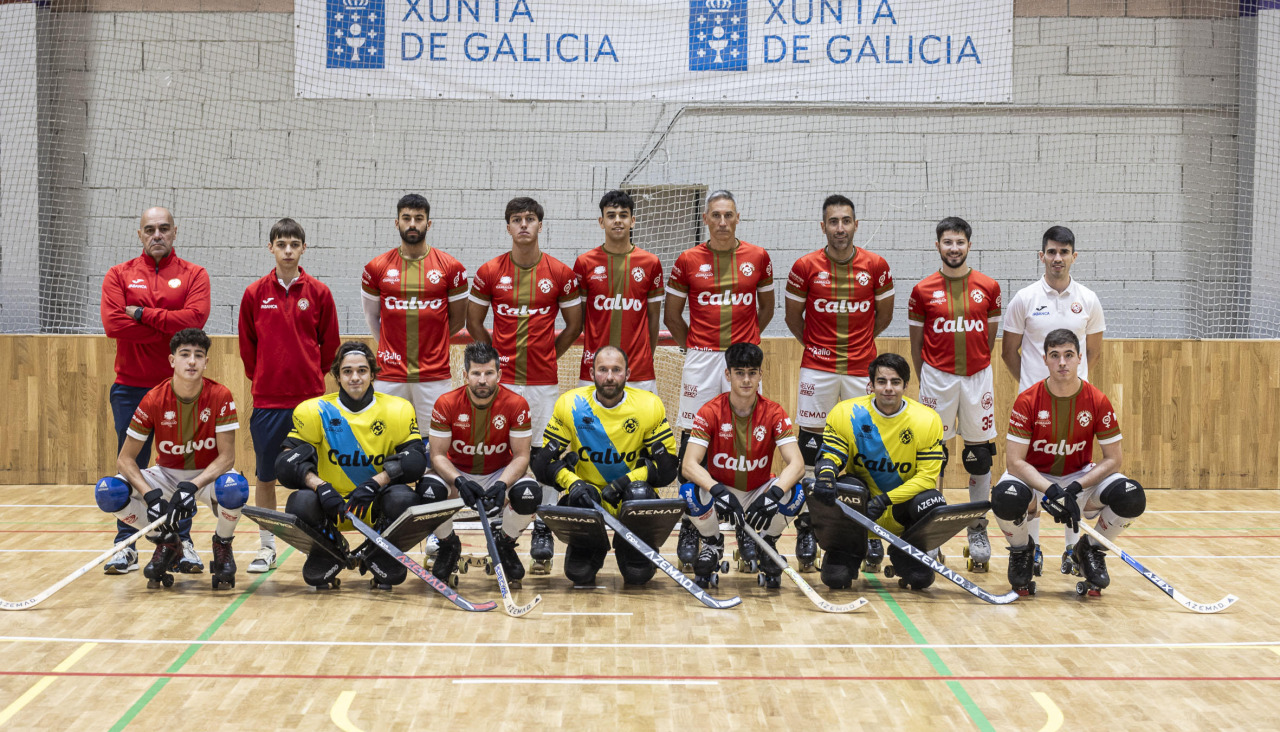 El Calvo Escola Lubiáns en un compromiso de pretemporada