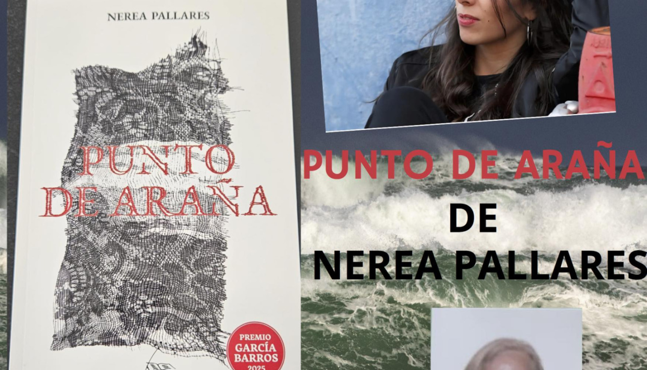 Cartel de la presentación en Laxe de 'Punto de Araña'