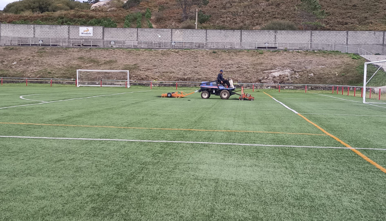Trabajos realizados este fin de semana en el campo de Arliña