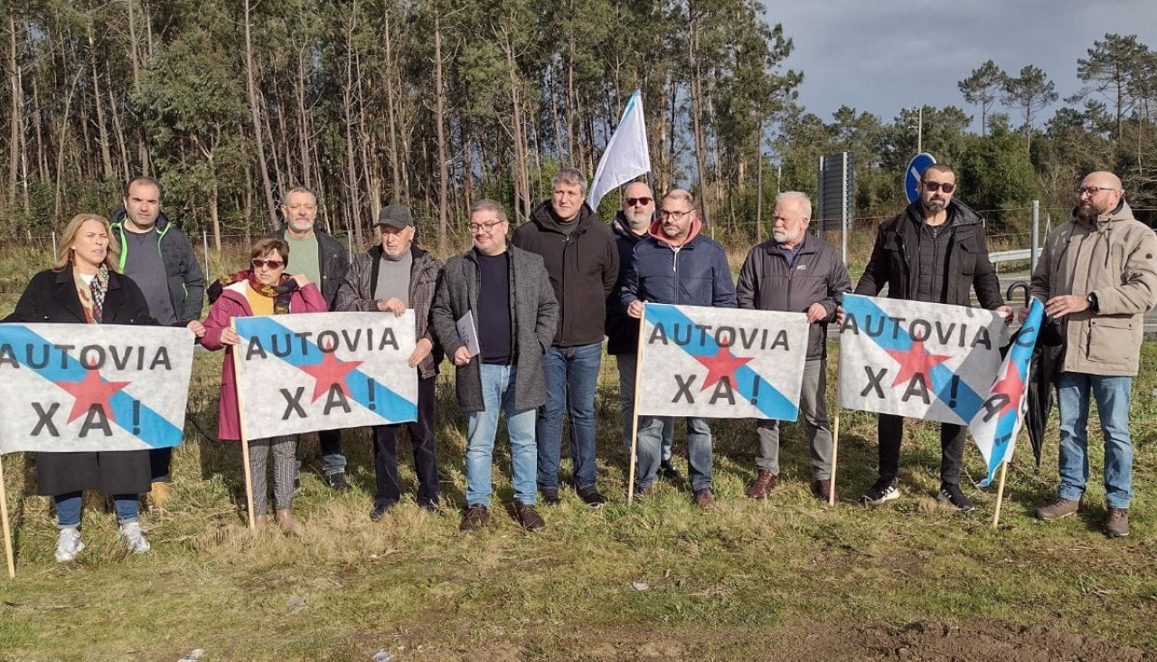 Protesta por la autovía