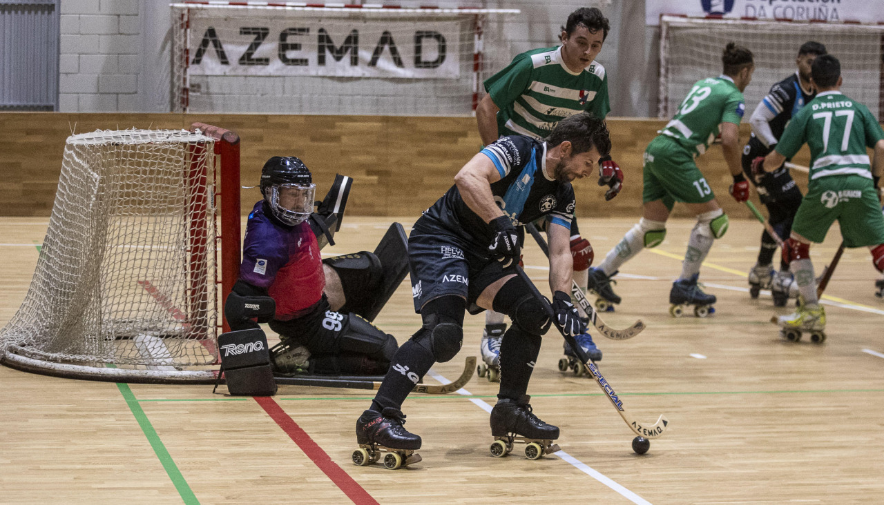 Imagen del Escola Lubiáns-Patinalón de la primera jornada de liga