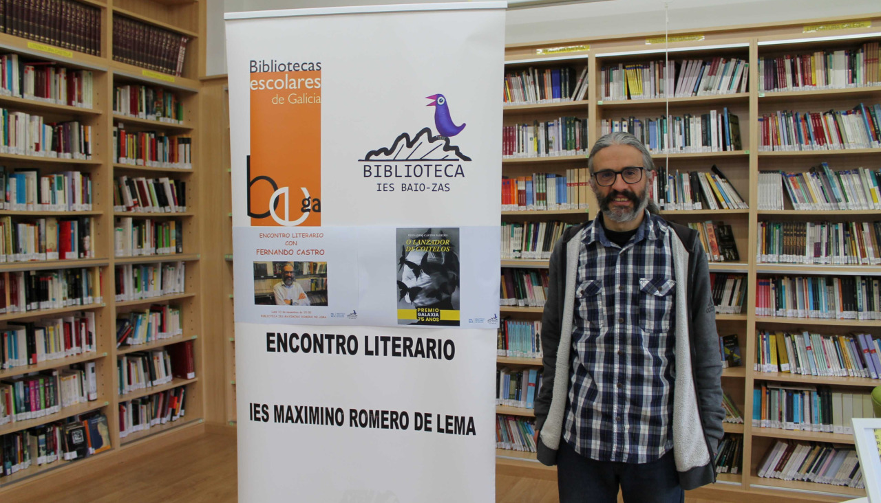 Fernando Castro Paredes en el instituto de Baio