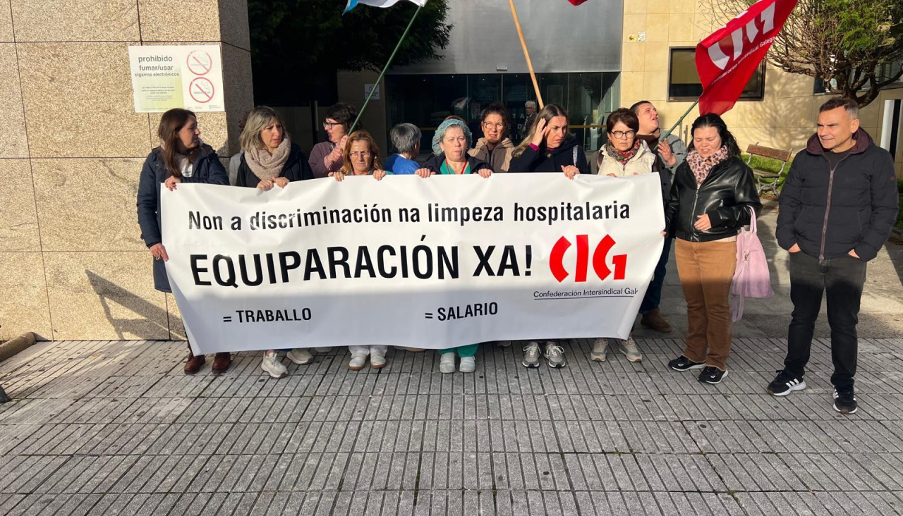 Las personas trabajadoras se movilizan en el hospital de Cee | Cedida